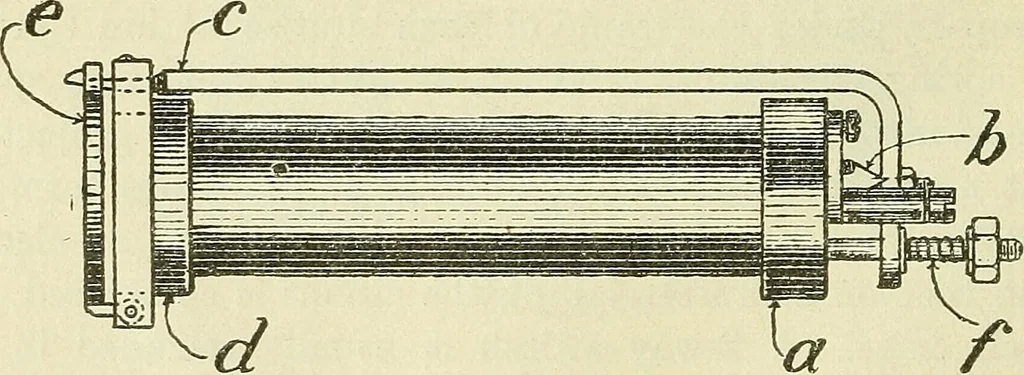 An illustration from The practical telephone handbook and guide to the telephonic exchange, 1906, leaf 171