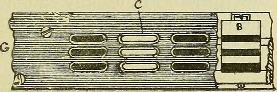 An illustration from The practical telephone handbook and guide to the telephonic exchange, 1906, leaf 174