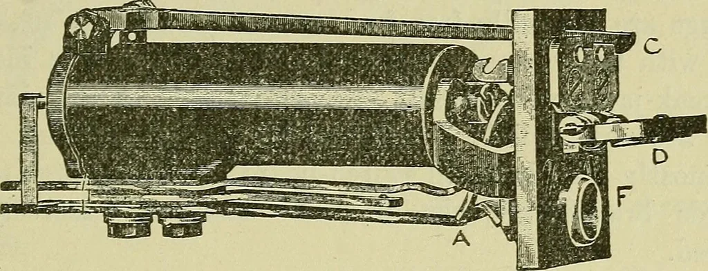An illustration from The practical telephone handbook and guide to the telephonic exchange, 1906, leaf 176