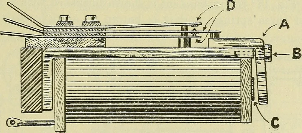 An illustration from The practical telephone handbook and guide to the telephonic exchange, 1906, leaf 188
