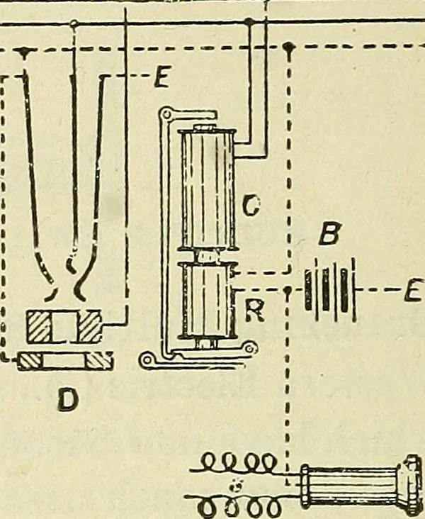 An illustration from The practical telephone handbook and guide to the telephonic exchange, 1906, leaf 229
