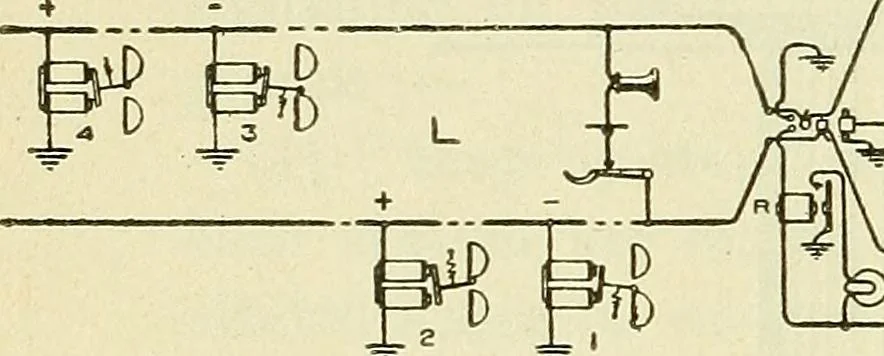 An illustration from The practical telephone handbook and guide to the telephonic exchange, 1906, leaf 301