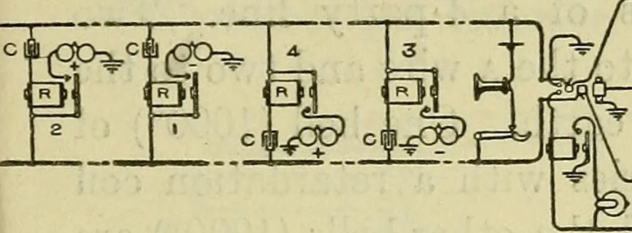 An illustration from The practical telephone handbook and guide to the telephonic exchange, 1906, leaf 302