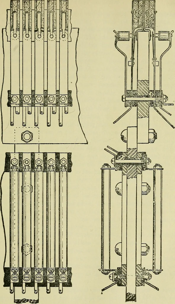 An illustration from The practical telephone handbook and guide to the telephonic exchange, 1906, leaf 314