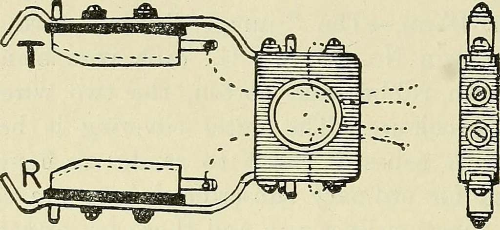 An illustration from The practical telephone handbook and guide to the telephonic exchange, 1906, leaf 317