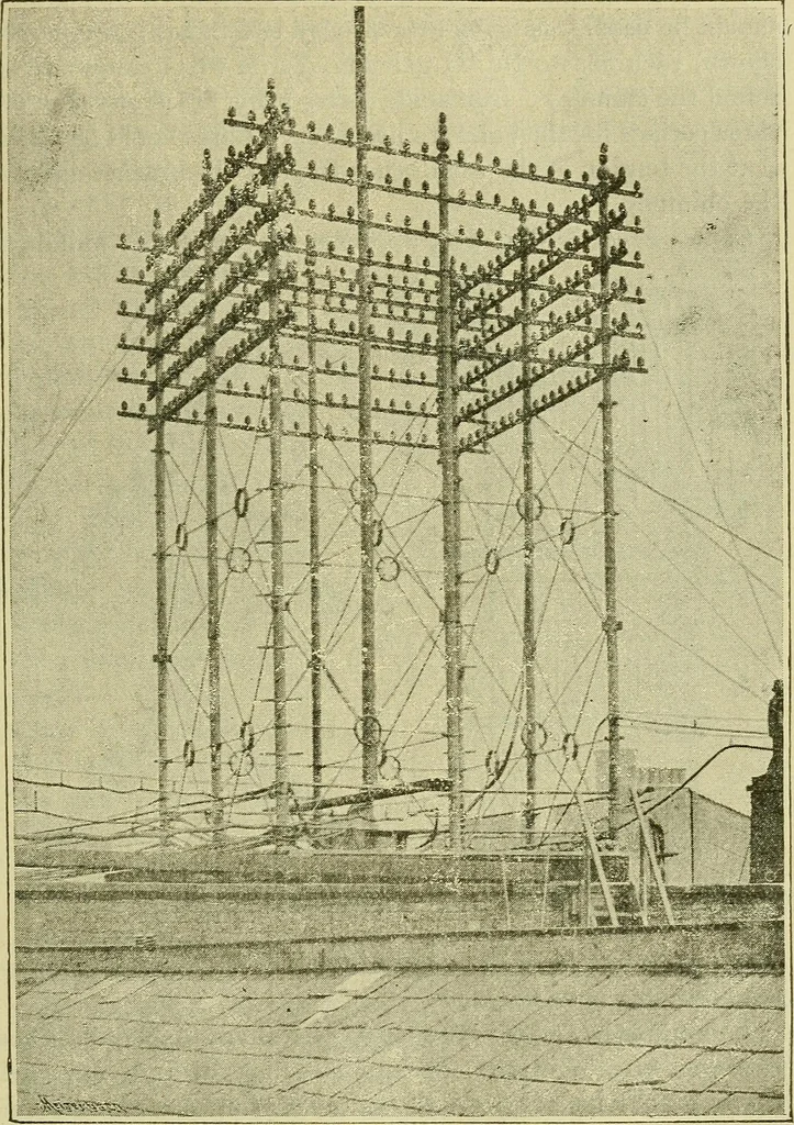 An illustration from The practical telephone handbook and guide to the telephonic exchange, 1906, leaf 380