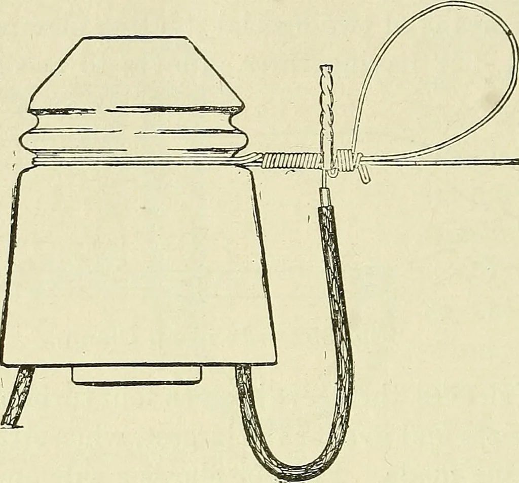 An illustration from The practical telephone handbook and guide to the telephonic exchange, 1906, leaf 385
