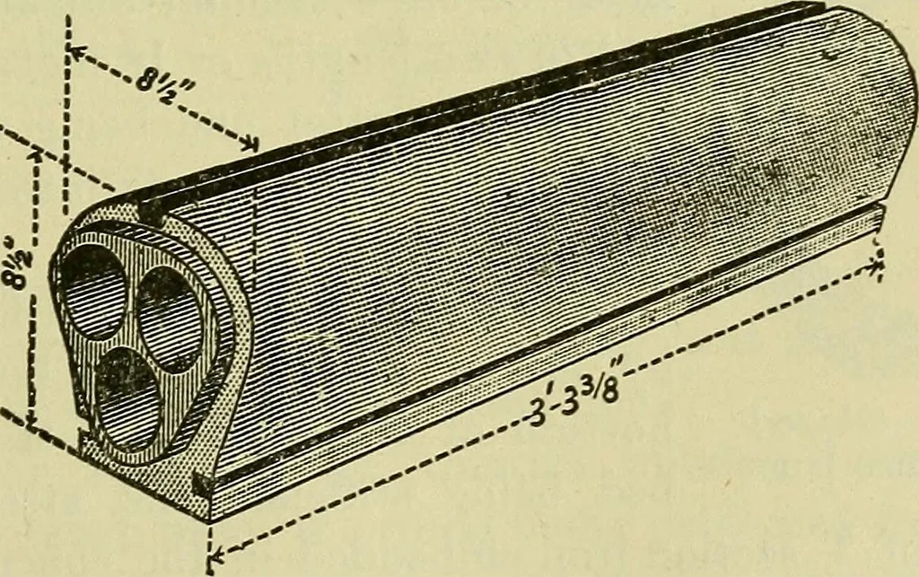 An illustration from The practical telephone handbook and guide to the telephonic exchange, 1906, leaf 412
