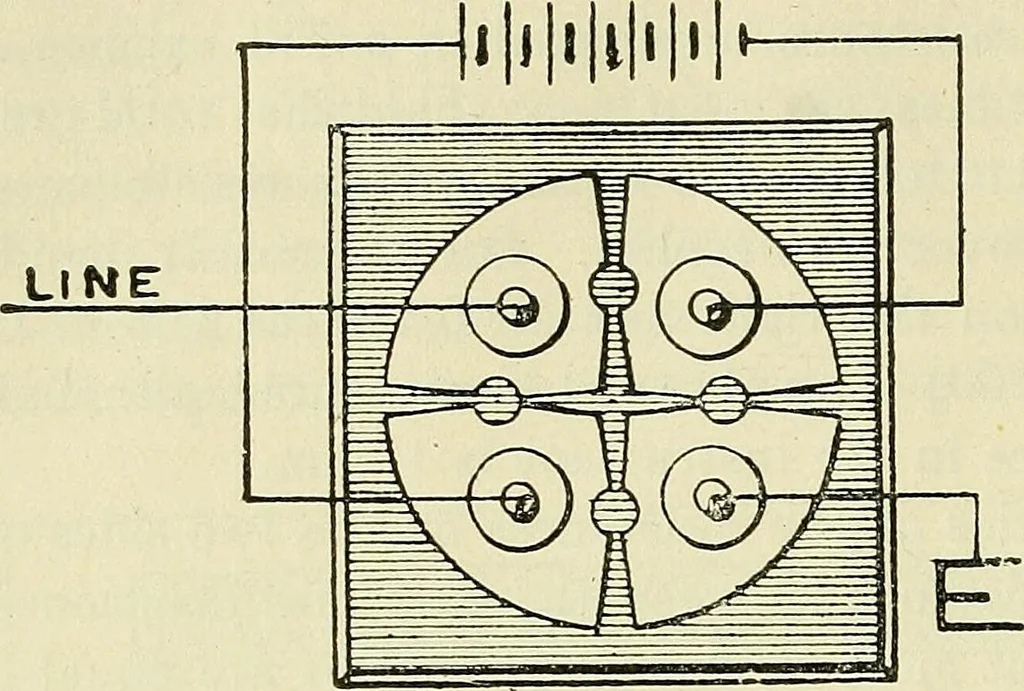 An illustration from The practical telephone handbook and guide to the telephonic exchange, 1906, leaf 475