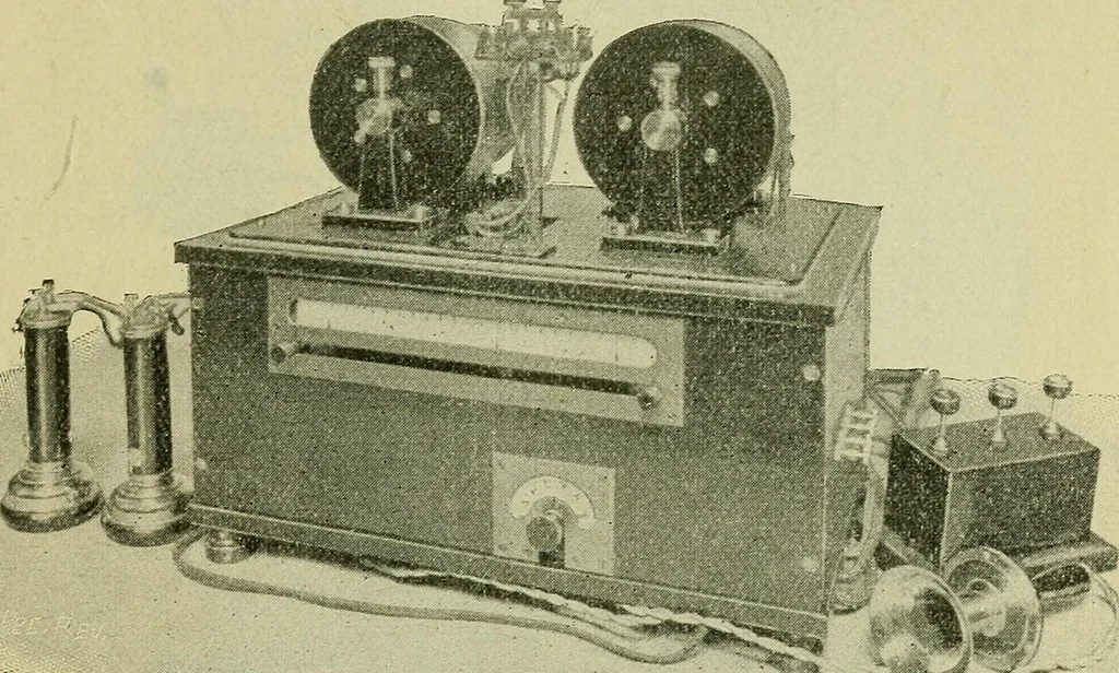 An illustration from The practical telephone handbook and guide to the telephonic exchange, 1906, leaf 588
