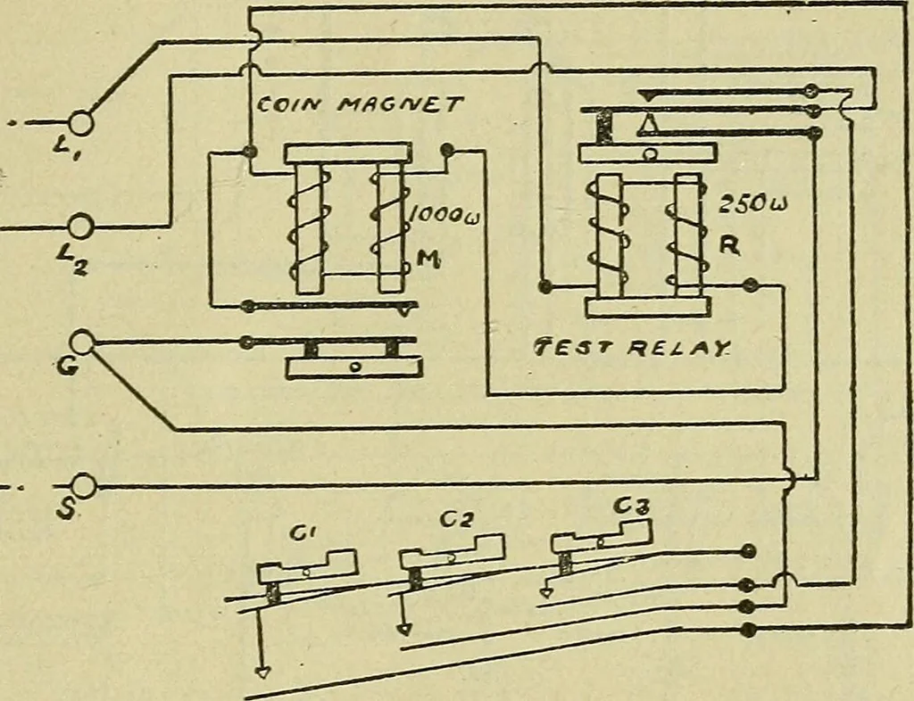 An illustration from The practical telephone handbook and guide to the telephonic exchange, 1906, leaf 596