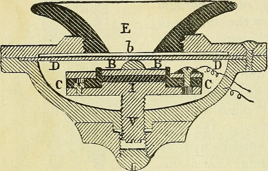 An illustration from The practical telephone handbook and guide to the telephonic exchange, 1906, leaf 77