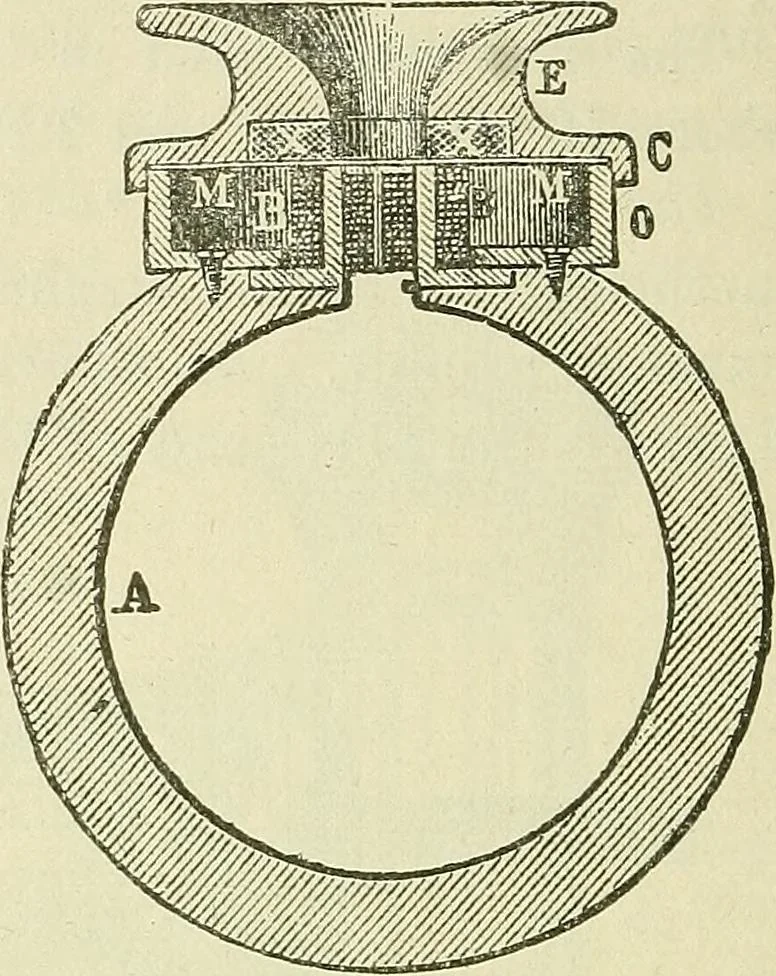 An illustration from The practical telephone handbook and guide to the telephonic exchange, 1906, leaf 89