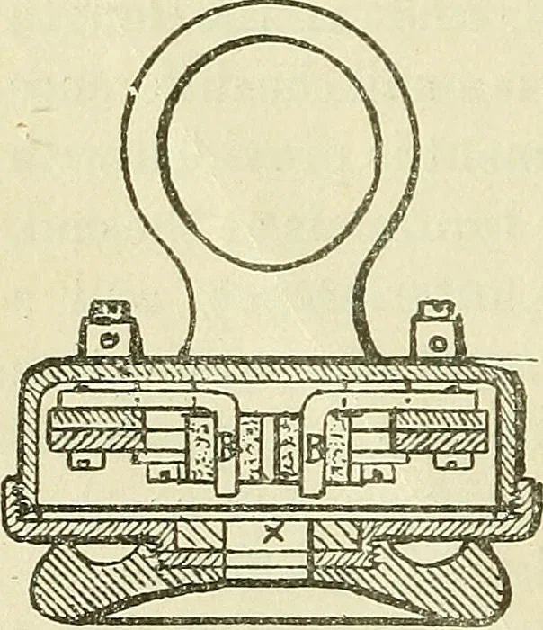 An illustration from The practical telephone handbook and guide to the telephonic exchange, 1906, leaf 89