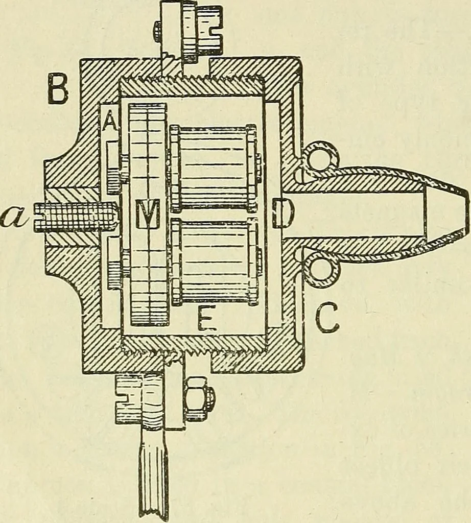 An illustration from The practical telephone handbook and guide to the telephonic exchange, 1906, leaf 93