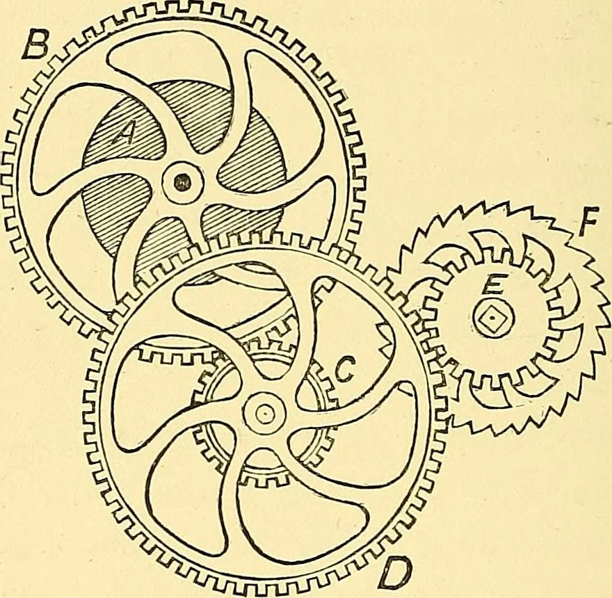 An illustration from A practical treatise on weaving and designing of textile fabrics : with chapters on the principles of construction of the loom, calculations and colour, 1879, leaf 111