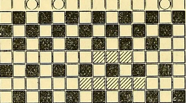 An illustration from A practical treatise on weaving and designing of textile fabrics : with chapters on the principles of construction of the loom, calculations and colour, 1879, leaf 191