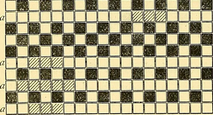 An illustration from A practical treatise on weaving and designing of textile fabrics : with chapters on the principles of construction of the loom, calculations and colour, 1879, leaf 191