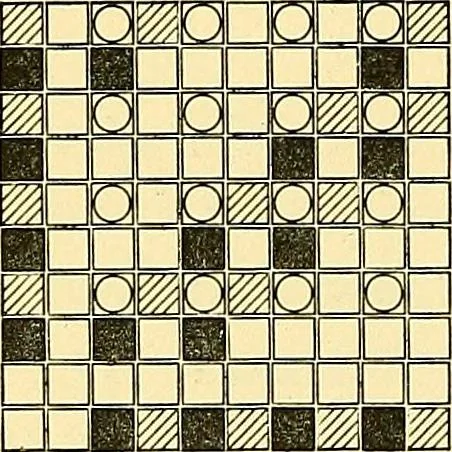 An illustration from A practical treatise on weaving and designing of textile fabrics : with chapters on the principles of construction of the loom, calculations and colour, 1879, leaf 205