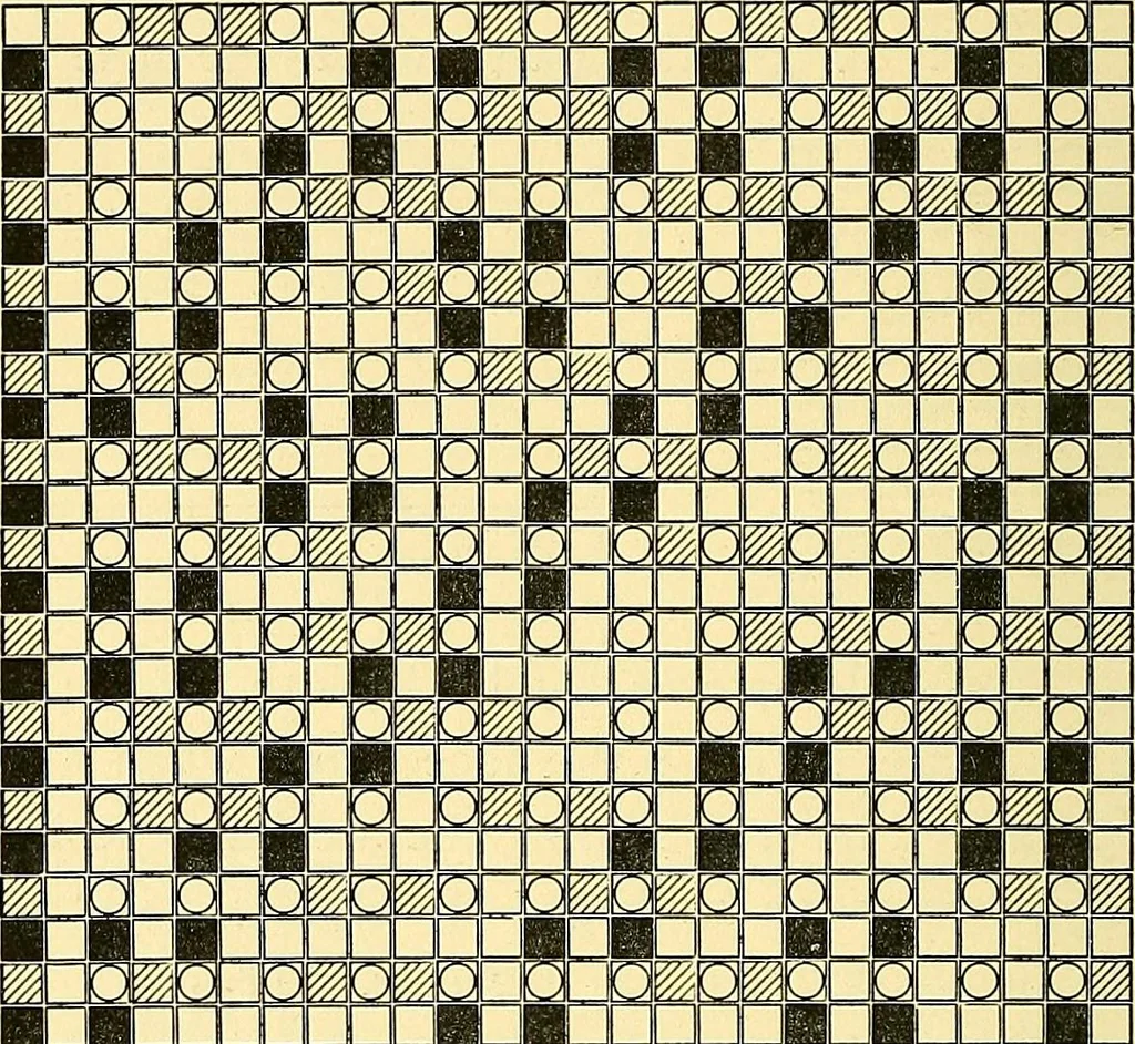 An illustration from A practical treatise on weaving and designing of textile fabrics : with chapters on the principles of construction of the loom, calculations and colour, 1879, leaf 207