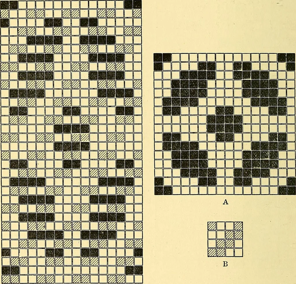 An illustration from A practical treatise on weaving and designing of textile fabrics : with chapters on the principles of construction of the loom, calculations and colour, 1879, leaf 223
