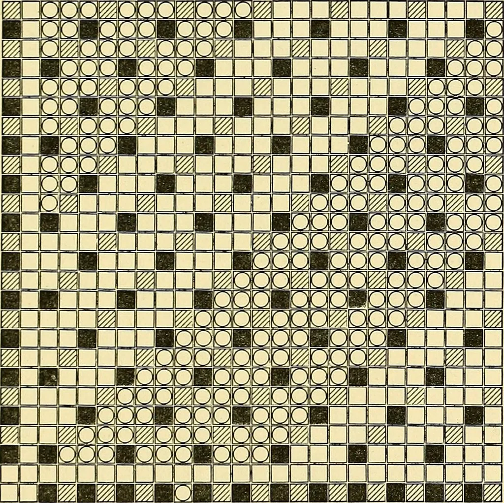 An illustration from A practical treatise on weaving and designing of textile fabrics : with chapters on the principles of construction of the loom, calculations and colour, 1879, leaf 230