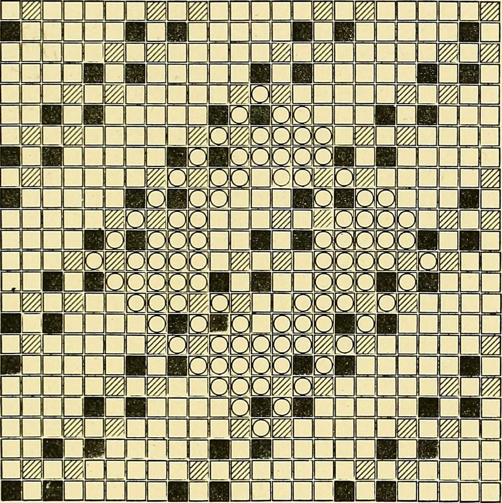 An illustration from A practical treatise on weaving and designing of textile fabrics : with chapters on the principles of construction of the loom, calculations and colour, 1879, leaf 232