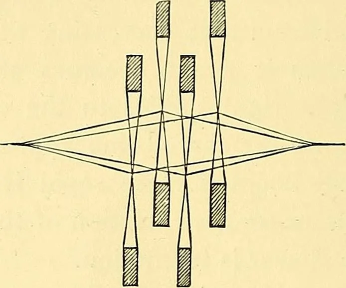 An illustration from A practical treatise on weaving and designing of textile fabrics : with chapters on the principles of construction of the loom, calculations and colour, 1879, leaf 85