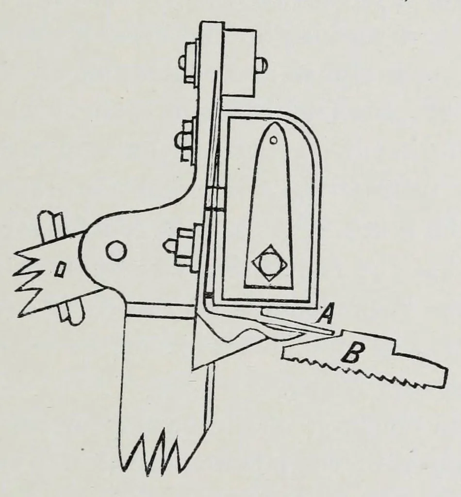 An illustration from A practical treatise on weaving and designing of textile fabrics : with chapters on the principles of construction of the loom, calculations, and colour, 1885, leaf 141