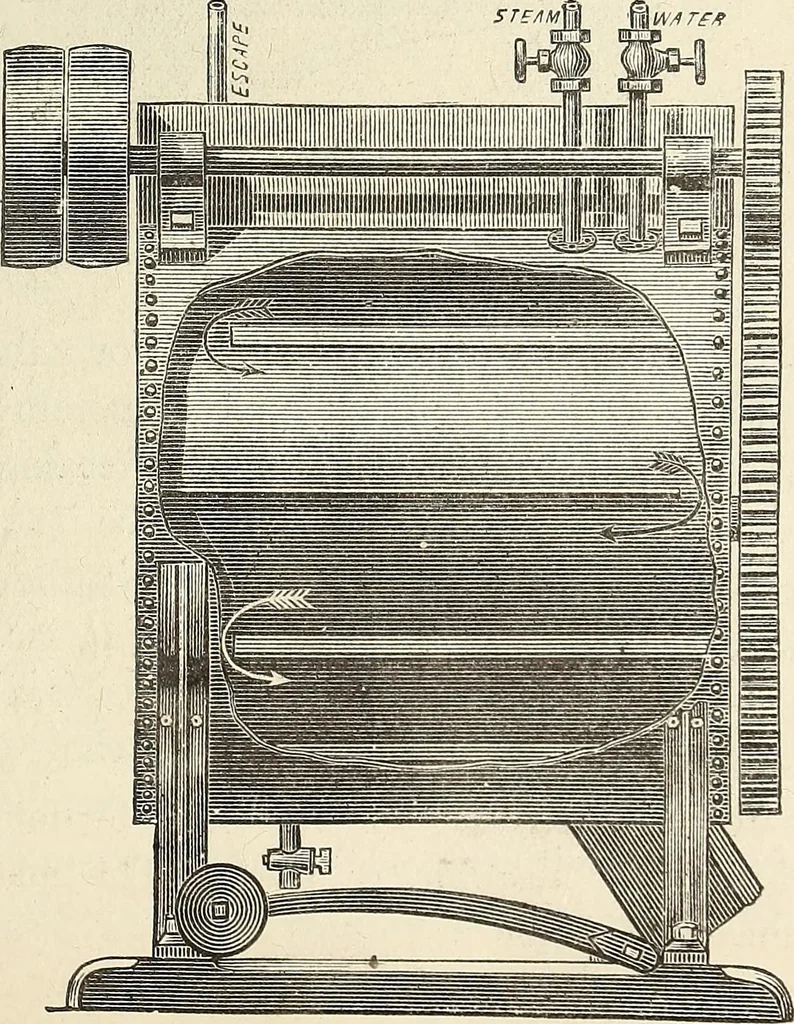 An illustration from A practical treatise on the manufacture of soap and candles .., 1888, leaf 294