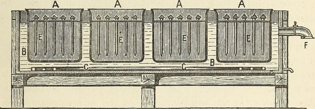 An illustration from A practical treatise on the manufacture of soap and candles .., 1888, leaf 622