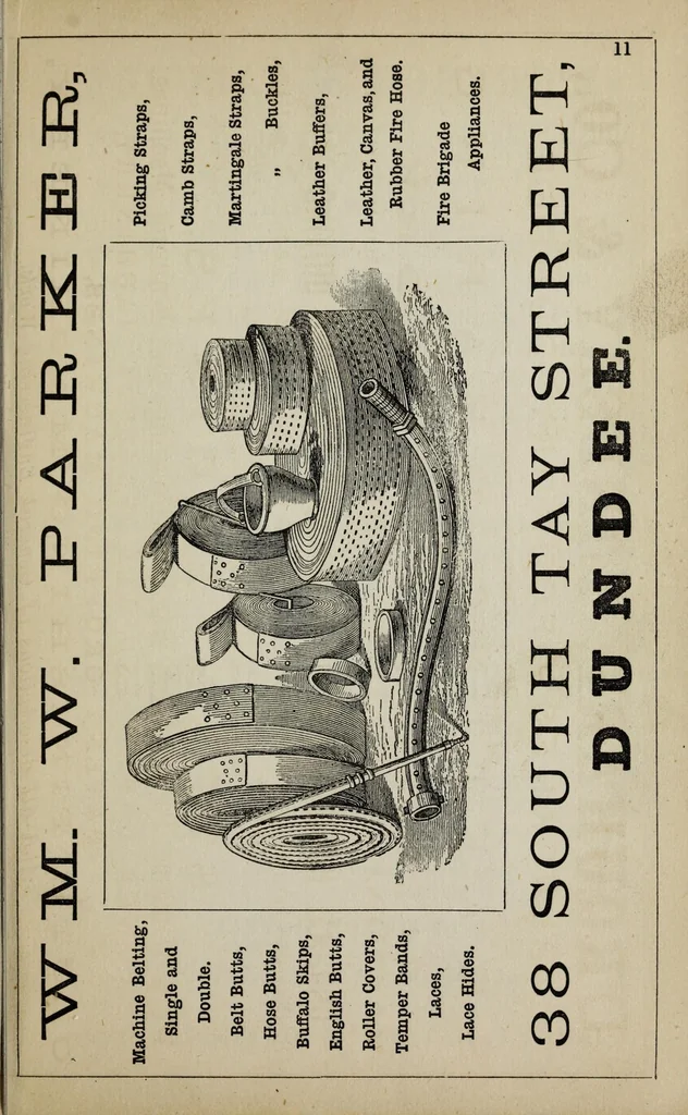 An illustration from A practical treatise on the construction of the power-loom and the art of weaving : all descriptions of texture produced by leaves of heddles : illustrated with diagrams, with calculations and instructions for the production of cotton, woollen, linen, and jute fabrics : intended as a textbook for those engaged in the trade, 1887, leaf 153
