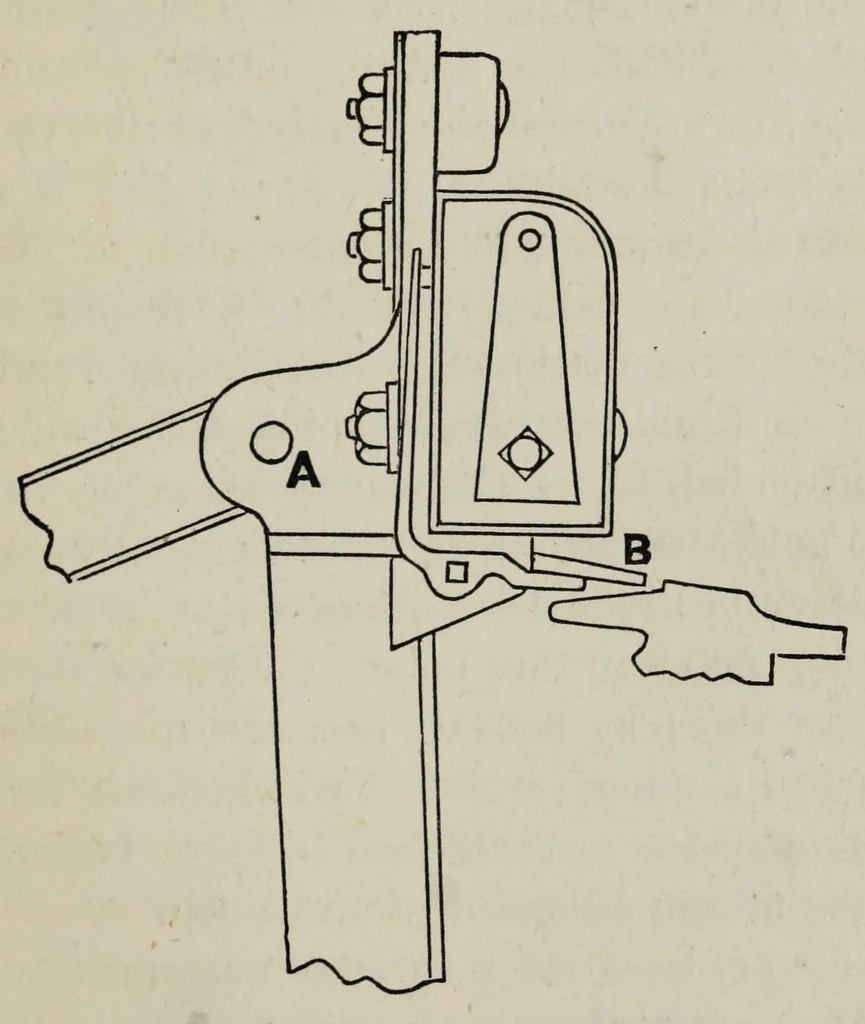 An illustration from A practical treatise on the construction of the power-loom and the art of weaving : all descriptions of texture produced by leaves of heddles : illustrated with diagrams, with calculations and instructions for the production of cotton, woollen, linen, and jute fabrics : intended as a textbook for those engaged in the trade, 1887, leaf 63