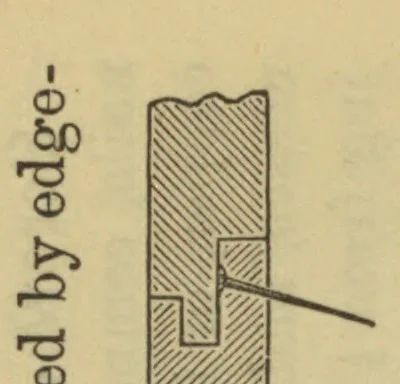An illustration from A practical treatise on the joints made and used by builders in the construction of various kinds of engineering and architectural works, with especial reference to those wrought by artificers in erecting and finishing habitable structures, 1882, leaf 194