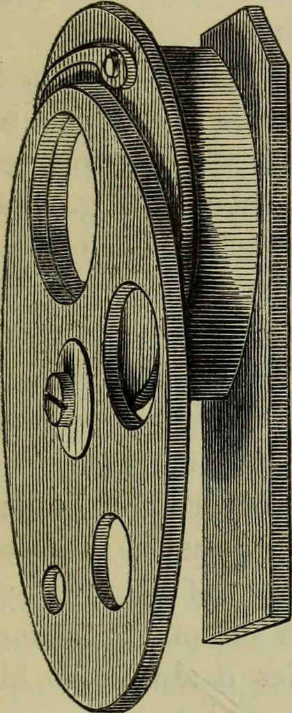 An illustration from A practical treatise on the use of the microscope, including the different methods of preparing and examining animal, vegetable, and mineral structures, 1848, leaf 140
