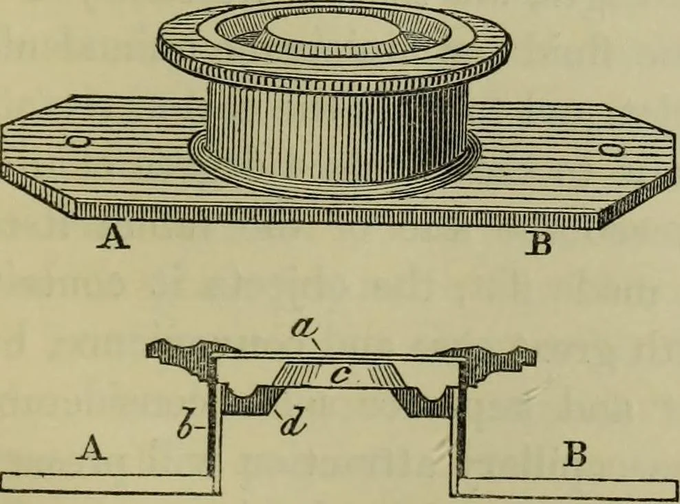 An illustration from A practical treatise on the use of the microscope, including the different methods of preparing and examining animal, vegetable, and mineral structures, 1848, leaf 156