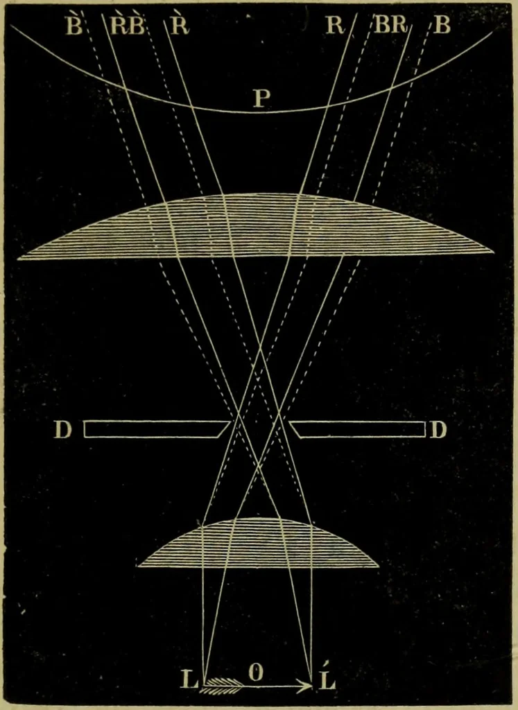 An illustration from A practical treatise on the use of the microscope, including the different methods of preparing and examining animal, vegetable, and mineral structures, 1848, leaf 186