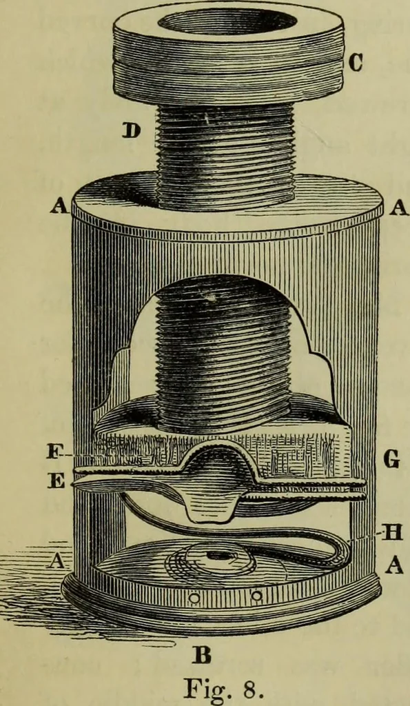 An illustration from A practical treatise on the use of the microscope, including the different methods of preparing and examining animal, vegetable, and mineral structures, 1848, leaf 46