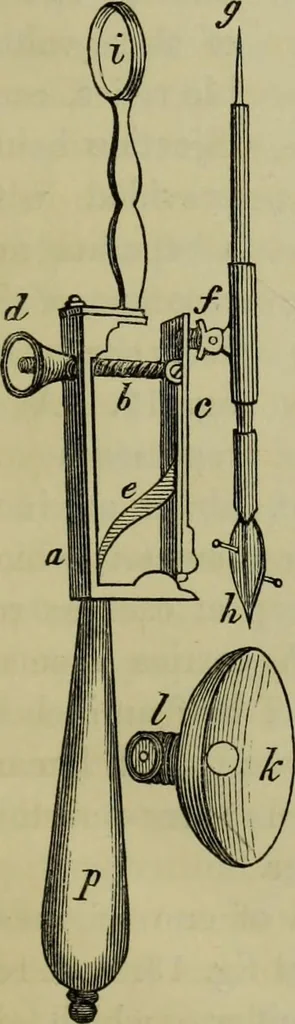 An illustration from A practical treatise on the use of the microscope, including the different methods of preparing and examining animal, vegetable, and mineral structures, 1848, leaf 50