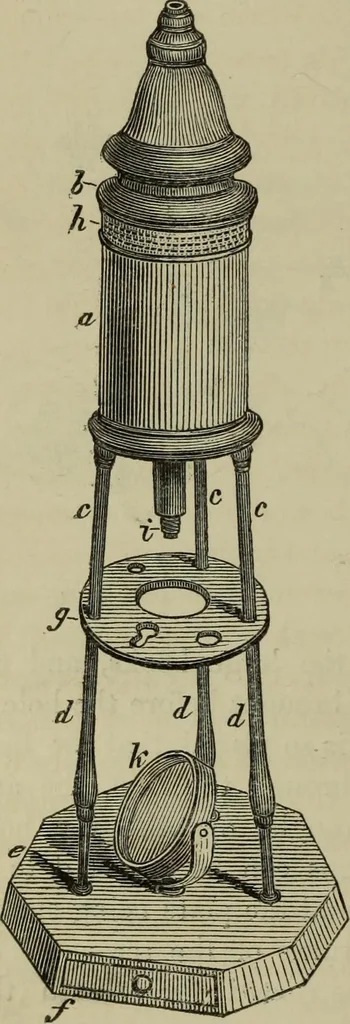 An illustration from A practical treatise on the use of the microscope, including the different methods of preparing and examining animal, vegetable, and mineral structures, 1848, leaf 55