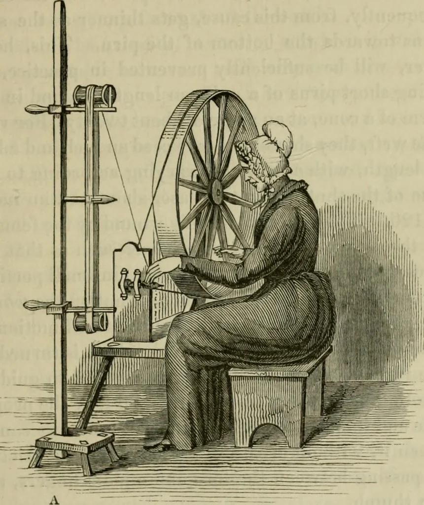 An illustration from A practical treatise on weaving by hand and power looms; intended as a text book for manufacturers by hand and power looms, and power loom engineers .., 1846, leaf 92