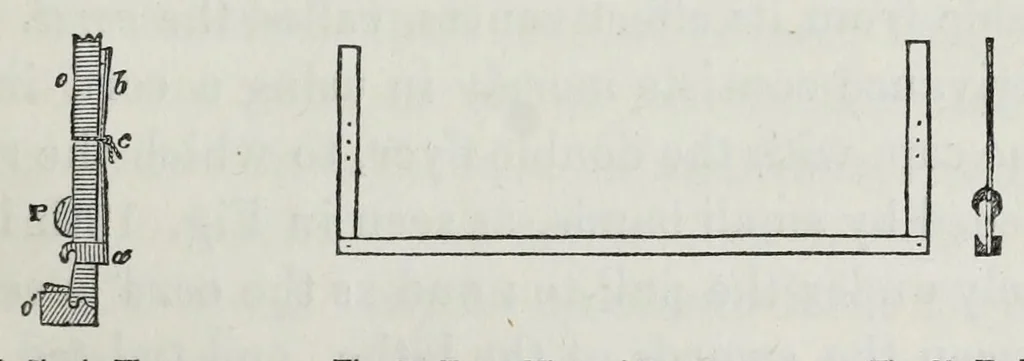 An illustration from A practical treatise on weaving by hand and power looms : intended as a text book for manufacturers by hand and power looms, and power loom engineers and especially designed to forward the extension of machinery to all kinds of plain weaving, 1846, leaf 83