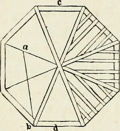 An illustration from A practical treatise on the steel square and its application to everyday use : being an exhaustive collection of steel square problems and solutions, "old and new", with many original and useful additions, forming a complete encyclopedia of steel square knowledge, together with a brief history of the square, and description of tables, keys and other aids and attachments, 1903, leaf 101