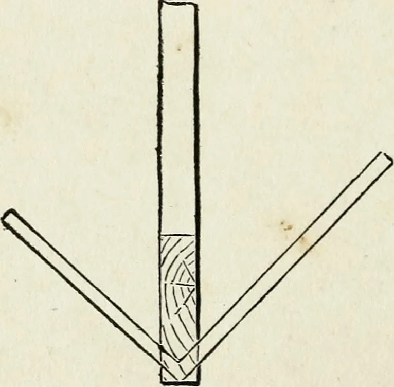 An illustration from A practical treatise on the steel square and its application to everyday use : being an exhaustive collection of steel square problems and solutions, "old and new", with many original and useful additions, forming a complete encyclopedia of steel square knowledge, together with a brief history of the square, and description of tables, keys and other aids and attachments, 1903, leaf 119
