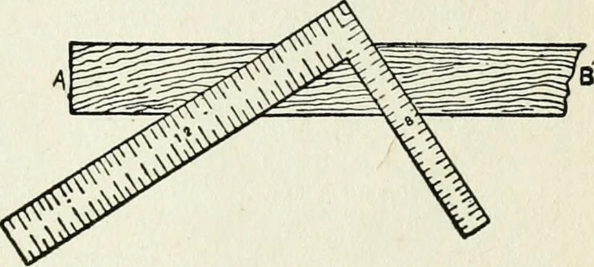 An illustration from A practical treatise on the steel square and its application to everyday use : being an exhaustive collection of steel square problems and solutions, "old and new", with many original and useful additions, forming a complete encyclopedia of steel square knowledge, together with a brief history of the square, and description of tables, keys and other aids and attachments, 1903, leaf 160