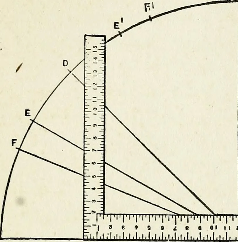 An illustration from A practical treatise on the steel square and its application to everyday use : being an exhaustive collection of steel square problems and solutions, "old and new", with many original and useful additions, forming a complete encyclopedia of steel square knowledge, together with a brief history of the square, and description of tables, keys and other aids and attachments, 1903, leaf 206
