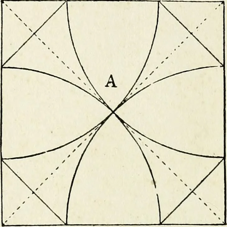 An illustration from A practical treatise on the steel square and its application to everyday use : being an exhaustive collection of steel square problems and solutions, "old and new", with many original and useful additions, forming a complete encyclopedia of steel square knowledge, together with a brief history of the square, and description of tables, keys and other aids and attachments, 1903, leaf 232