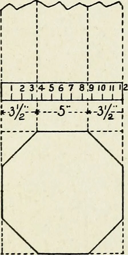 An illustration from A practical treatise on the steel square and its application to everyday use : being an exhaustive collection of steel square problems and solutions, "old and new", with many original and useful additions, forming a complete encyclopedia of steel square knowledge, together with a brief history of the square, and description of tables, keys and other aids and attachments, 1903, leaf 234