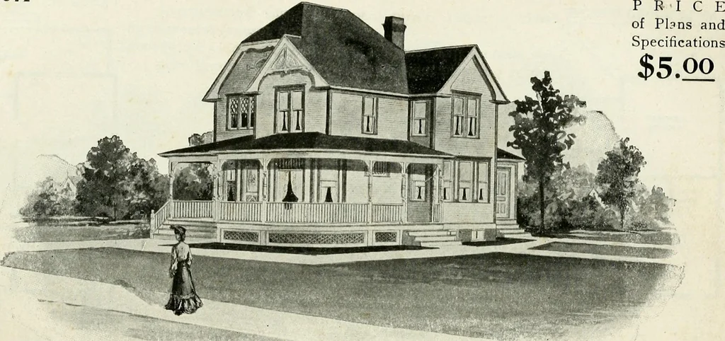 An illustration from A practical treatise on the steel square and its application to everyday use : being an exhaustive collection of steel square problems and solutions, "old and new", with many original and useful additions, forming a complete encyclopedia of steel square knowledge, together with a brief history of the square, and description of tables, keys and other aids and attachments, 1903, leaf 257