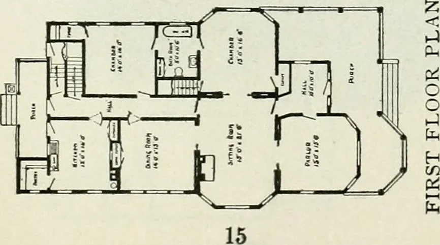 An illustration from A practical treatise on the steel square and its application to everyday use : being an exhaustive collection of steel square problems and solutions, "old and new", with many original and useful additions, forming a complete encyclopedia of steel square knowledge, together with a brief history of the square, and description of tables, keys and other aids and attachments, 1903, leaf 260